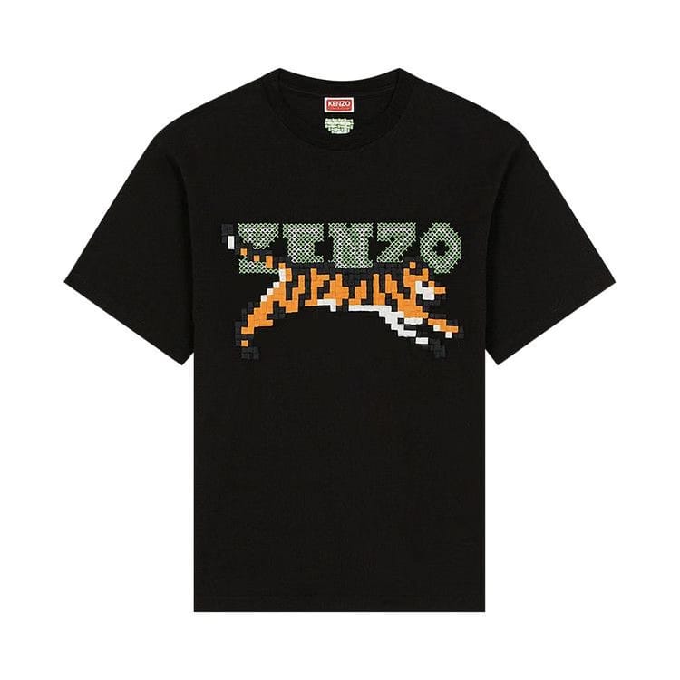 Kenzo Pixel Tiger Classic T-Shirt Black