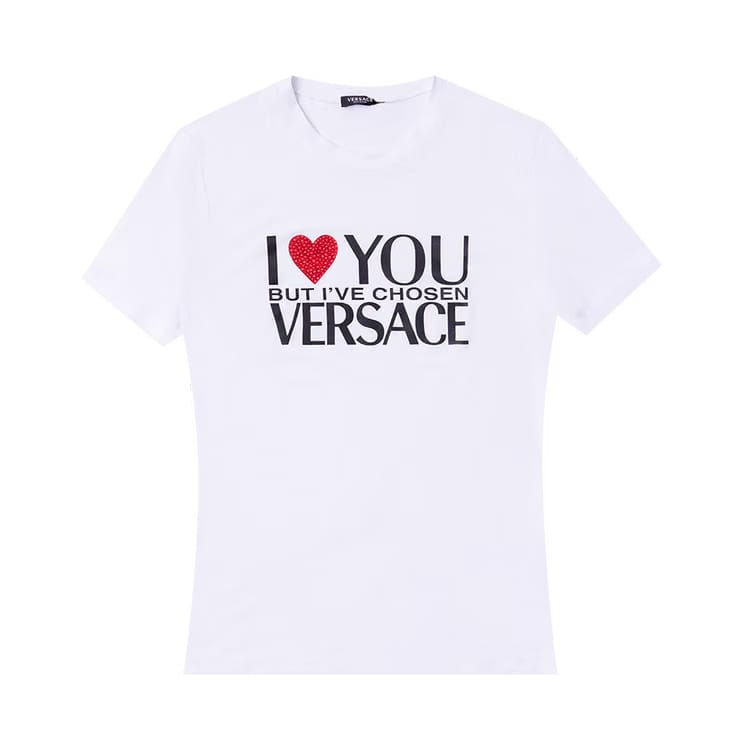 Versace I Love You T-Shirt Optical White