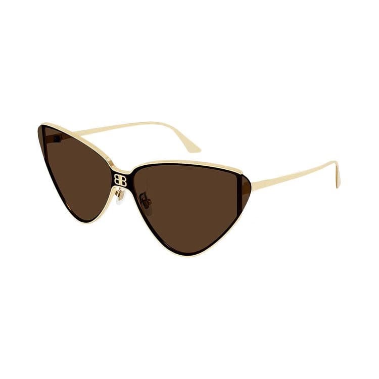 Balenciaga Cat Eye Sunglasses Gold/Brown