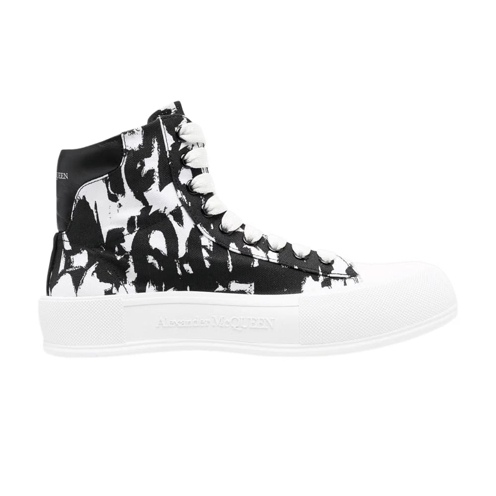 Alexander McQueen Deck Plimsoll High Graffiti