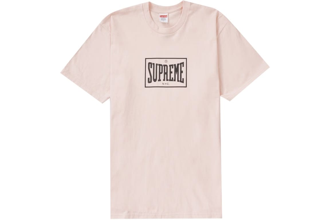 Supreme Warm Up T-Shirt Pale Pink