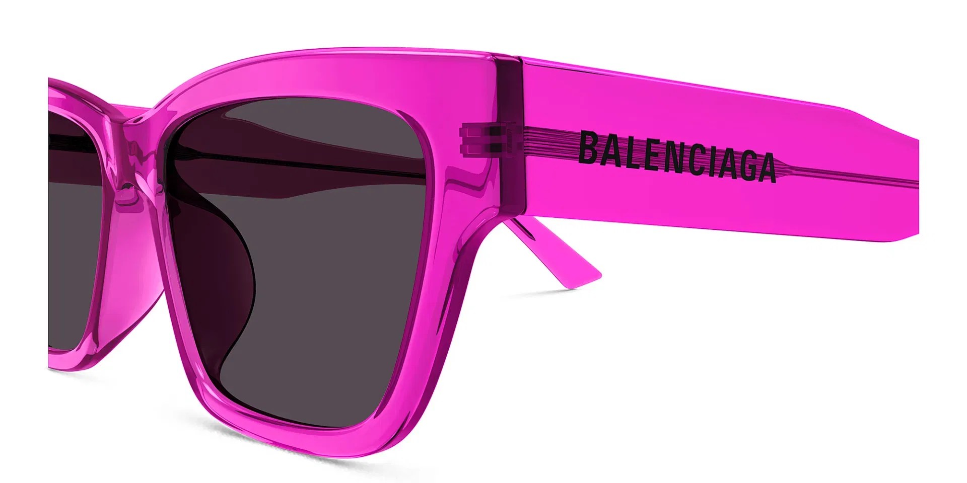 BALENCIAGA BB0307SA TRANSPARENT FUCHSIA PINK 005