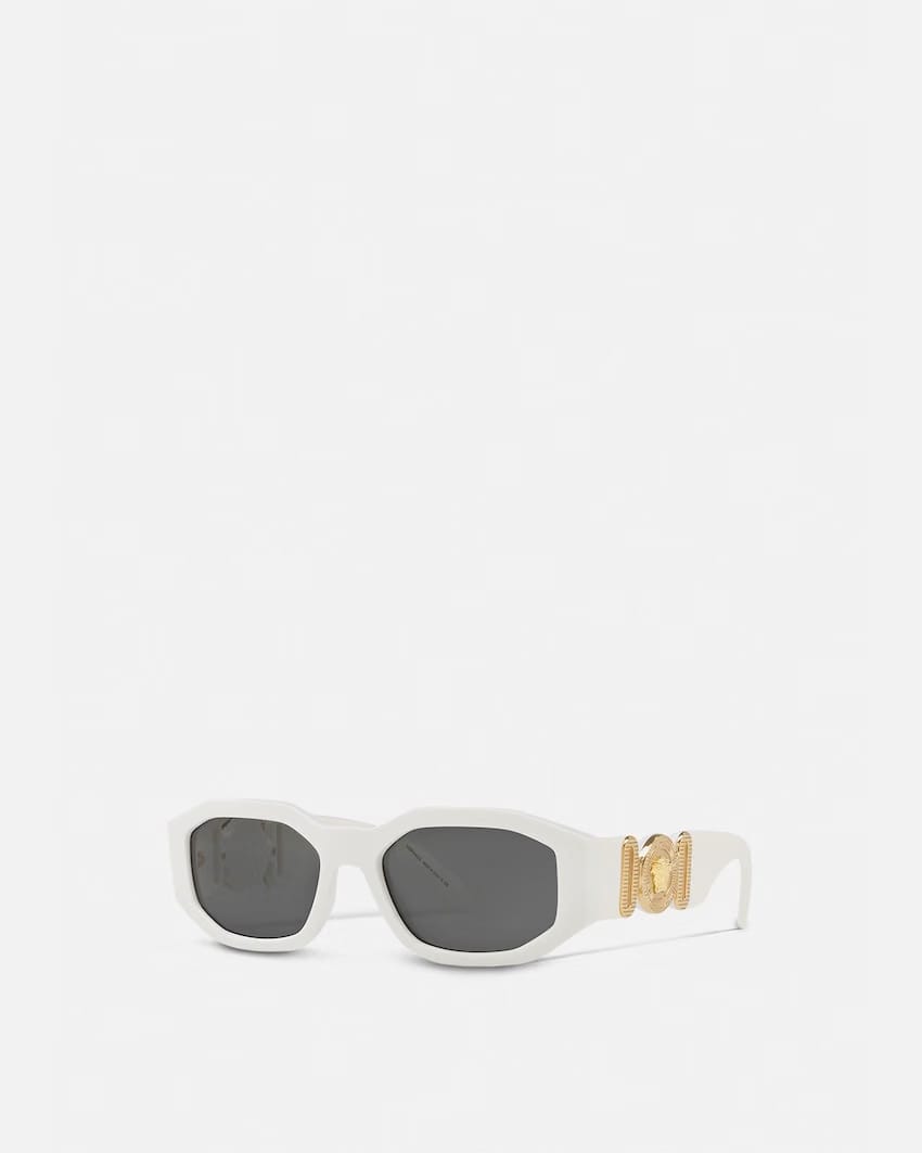 White Medusa Biggie Sunglasses white