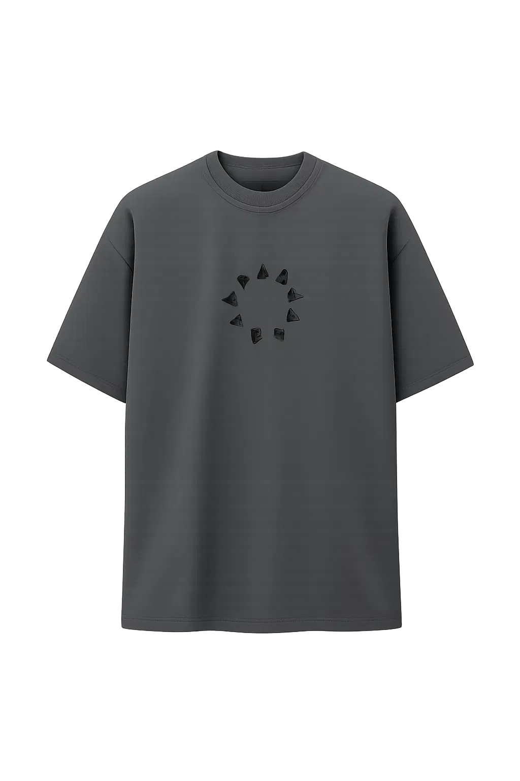 Tierra Cotton Oversized Fit T-Shirt GREY