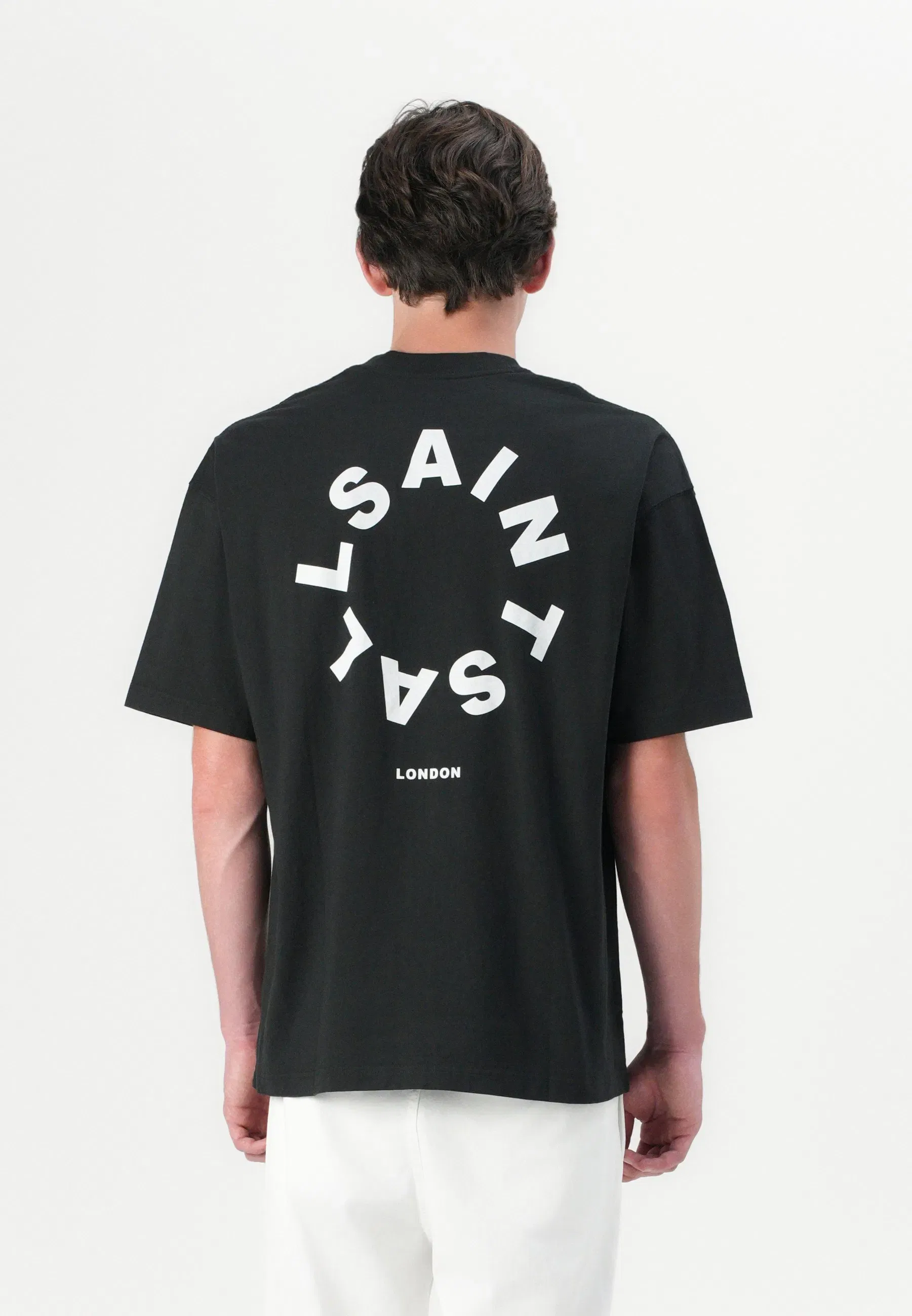 TIERRA CREW - Print T-Shirt - jet black