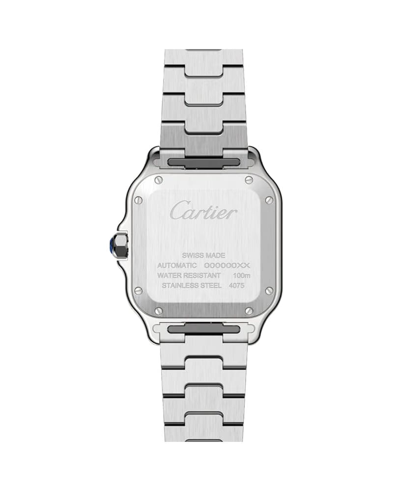 CARTIER SANTOS DE CARTIER, MEDIUM, AUTOMATIC, YELLOW GOLD AND STEEL, INTERCHANGEABLE METAL AND LEATHER BRACELETS