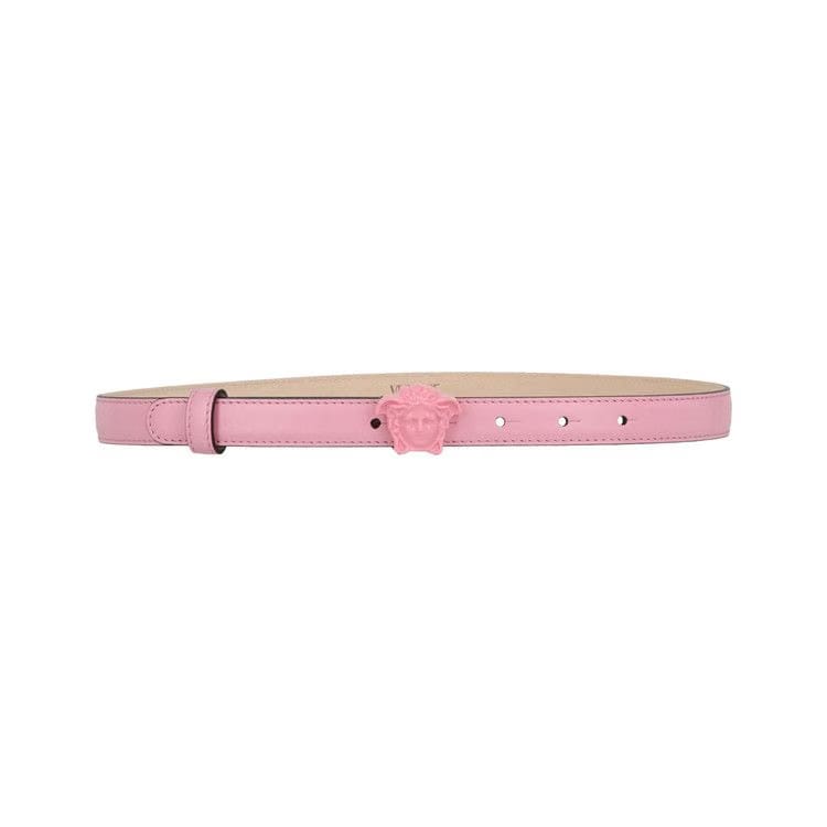 Versace La Medusa Leather Belt Pink