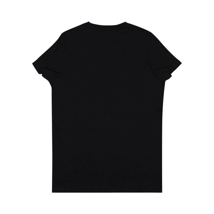 Balmain Logo Printed Crewneck T-Shirt Black/White