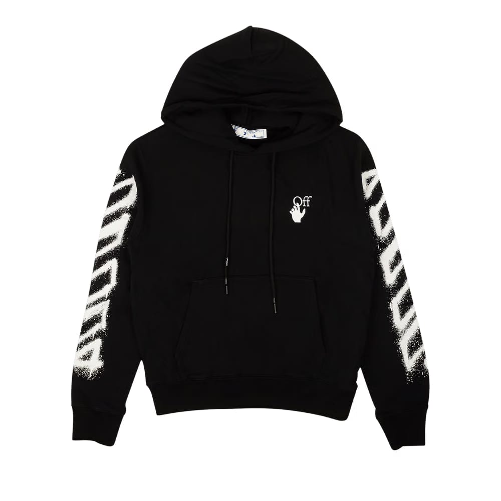 Off-White Spray Marker Slim Hoodie Black/White