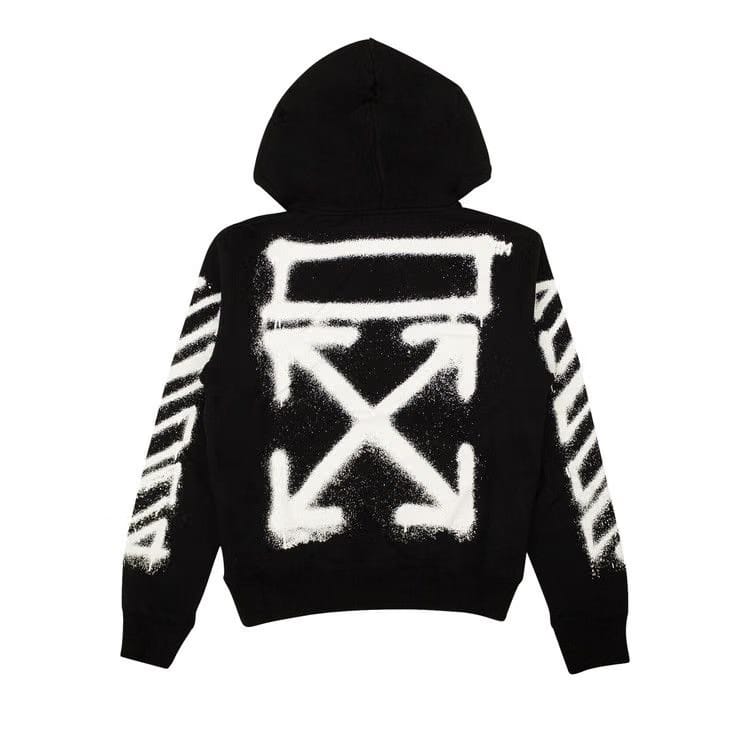 Off-White Spray Marker Slim Hoodie Black/White