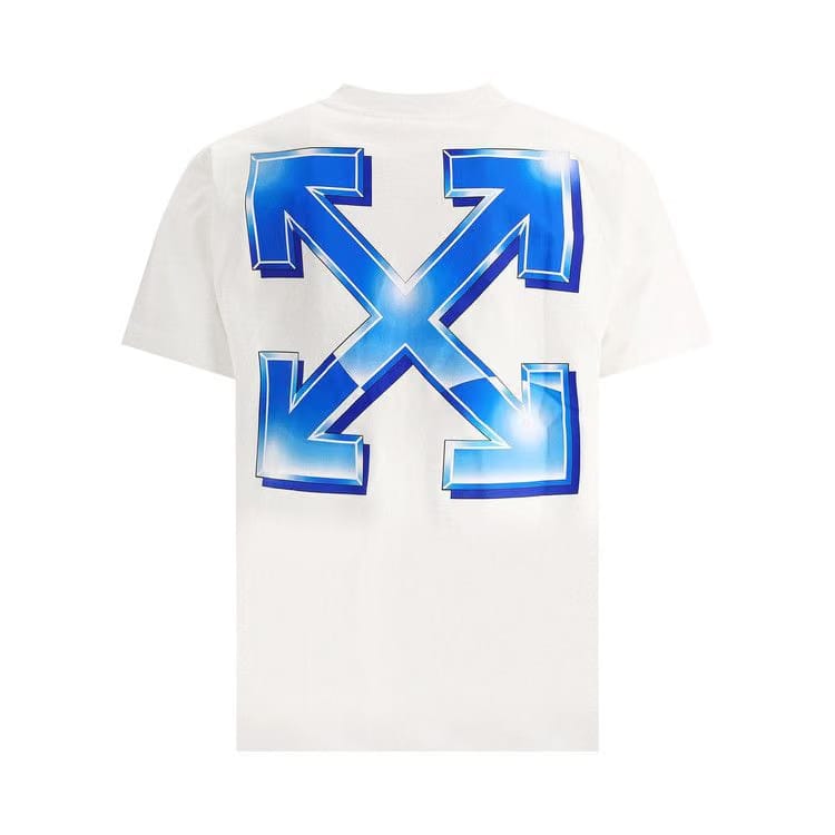 Off-White Blue Metal Arrows White Oversized T-Shirt