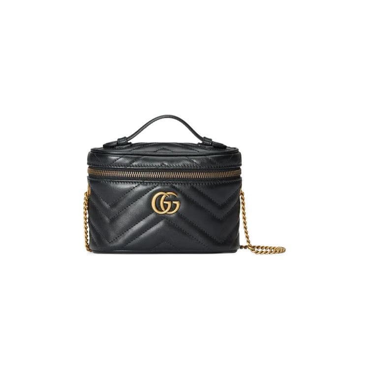 Gucci GG Marmont Mini Top Handle Bag Nero