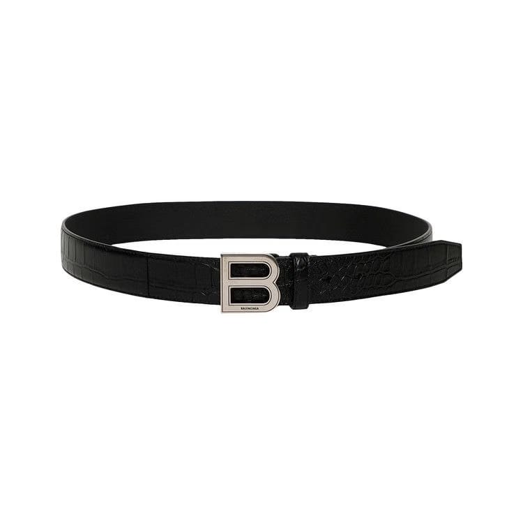 Balenciaga Leather Belt Black