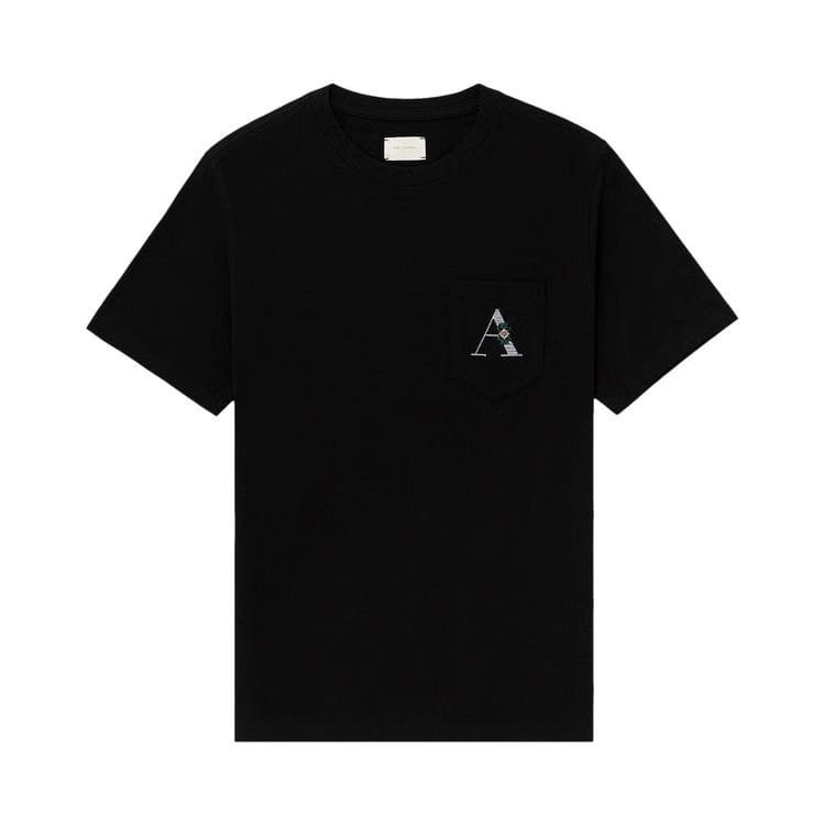 Aimé Leon Dore Needlepoint A Pocket T-Shirt Jet Black