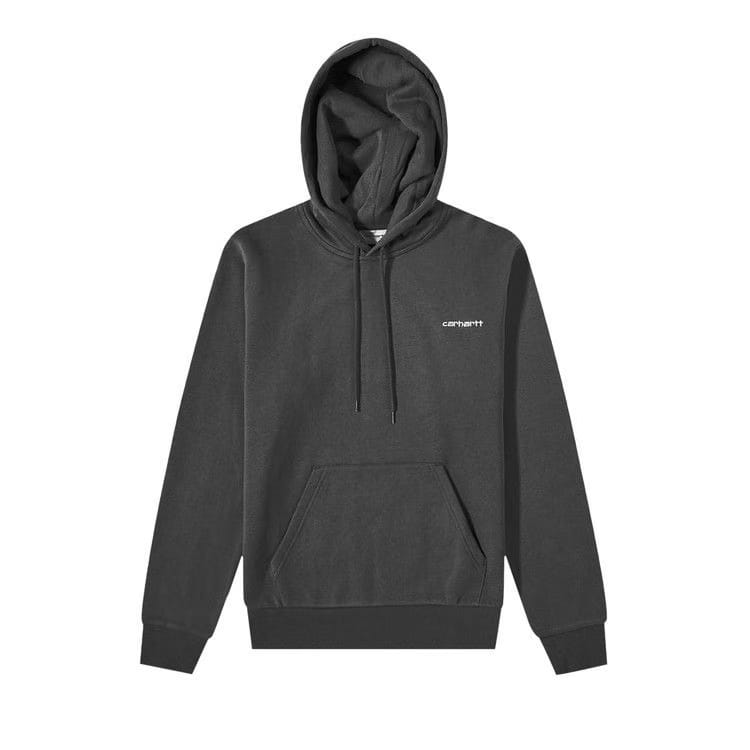 Carhartt WIP Hooded Script Embroidery Sweatshirt Black
