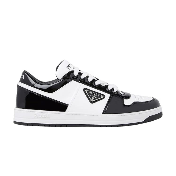 Prada Downtown Leather Black White Patent