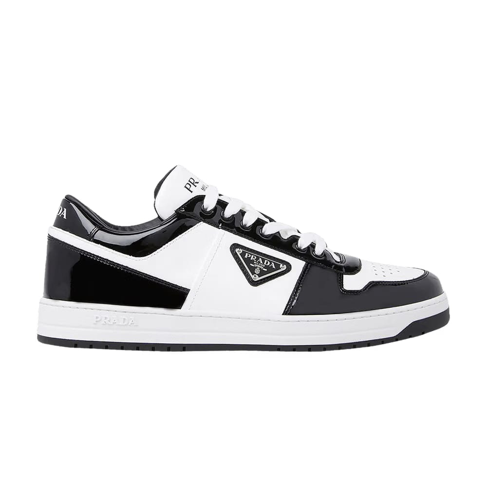 Prada Downtown Leather Black White Patent