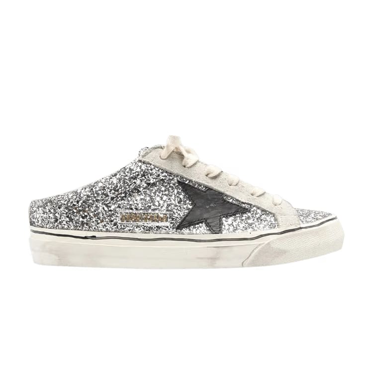 Golden Goose Wmns Superstar Sabot 'Silver Ice Black'