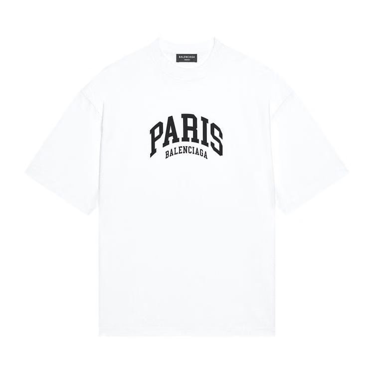 Balenciaga Cities Paris T-Shirt Medium Fit White
