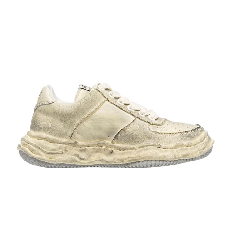 Maison Mihara Yasuhiro Wayne OG Sole Distressed Canvas Low White