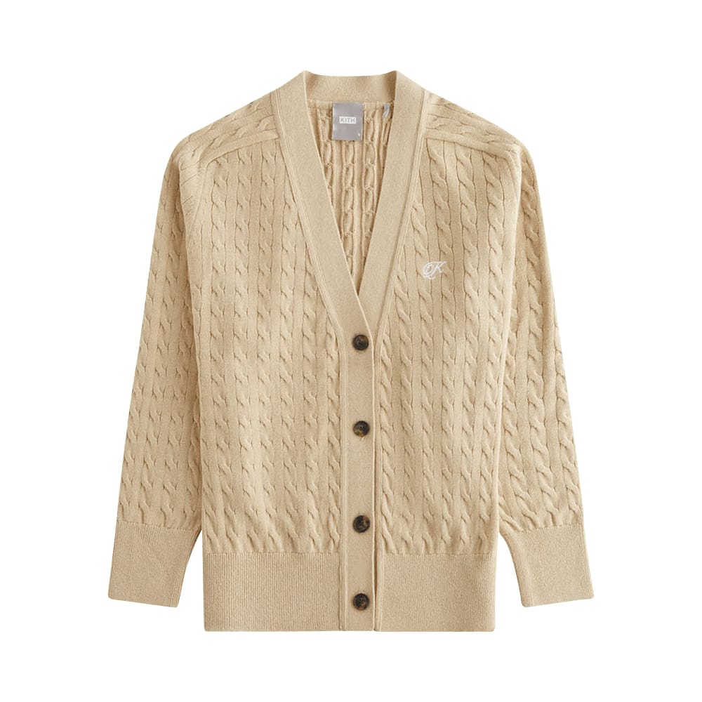 Kith Women Roman Cable Knit Cardigan Birch