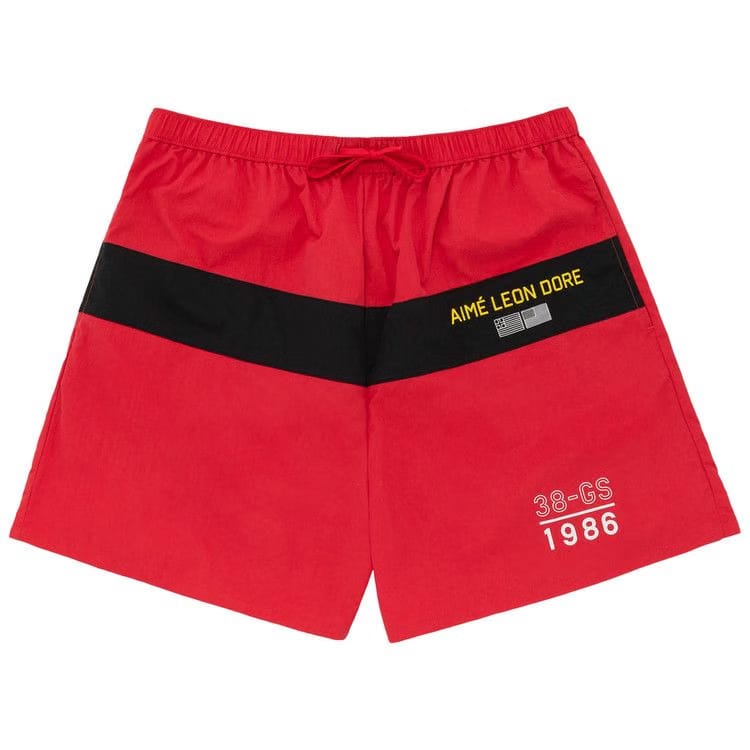 Aimé Leon Dore 38-GS Offshore Paneled Shorts Red
