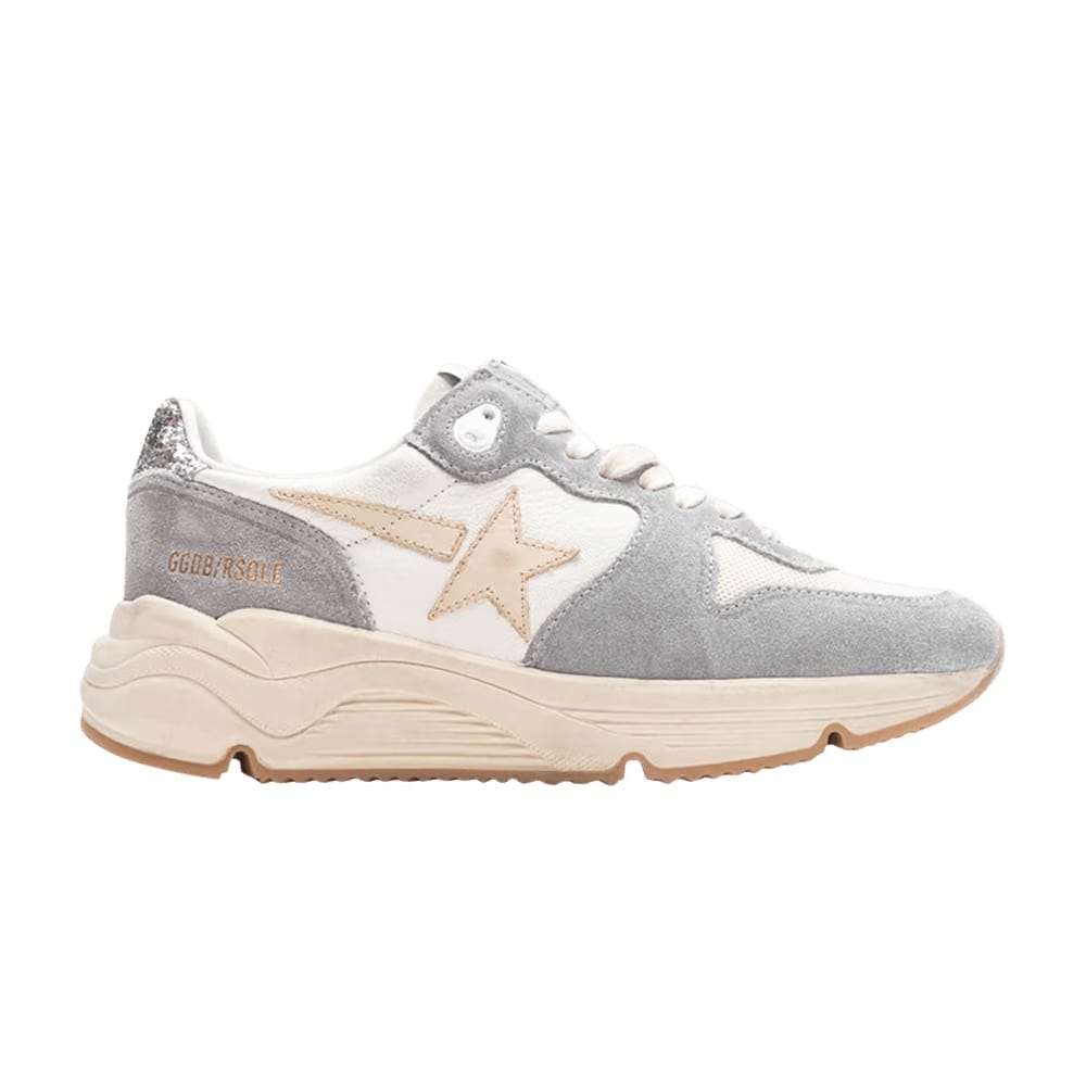 Golden Goose Wmns Running Sole 'Silver White Cream'