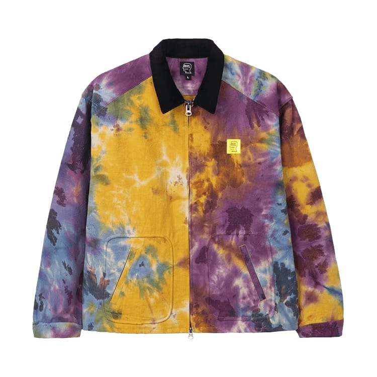 Brain Dead Contrast Corduroy Collar Harrington Jacket Tie-Dye