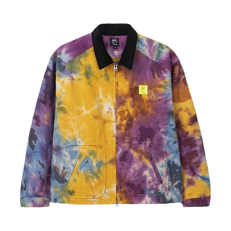 Brain Dead Contrast Corduroy Collar Harrington Jacket Tie-Dye