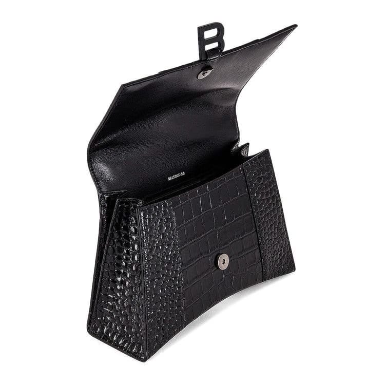 Balenciaga Hourglass Top Handle Black