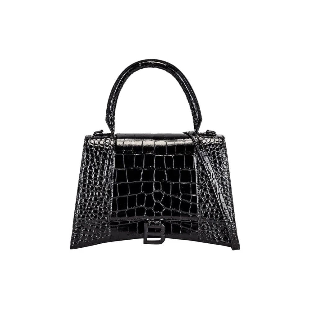 Balenciaga Hourglass Top Handle Black