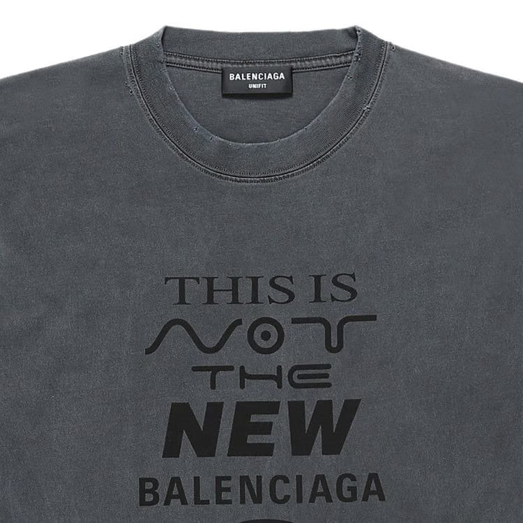 Balenciaga Organic Cotton T-Shirt Black