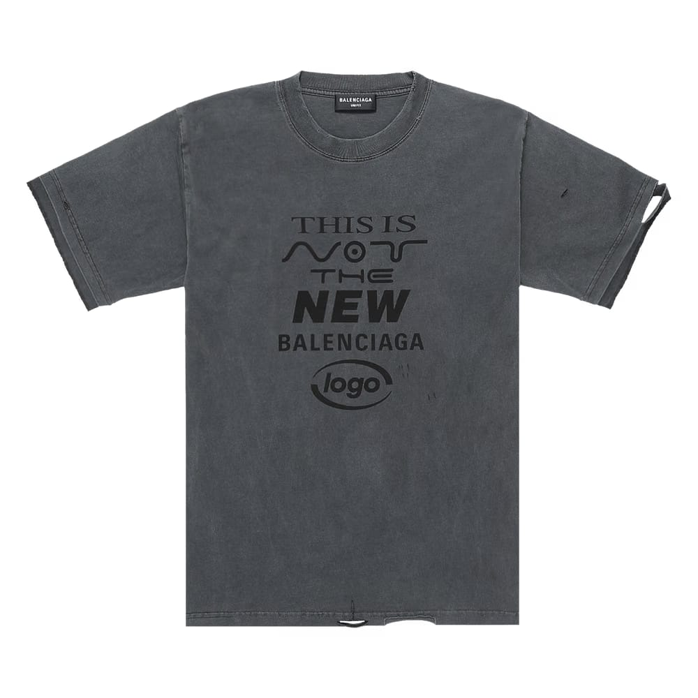 Balenciaga Organic Cotton T-Shirt Black