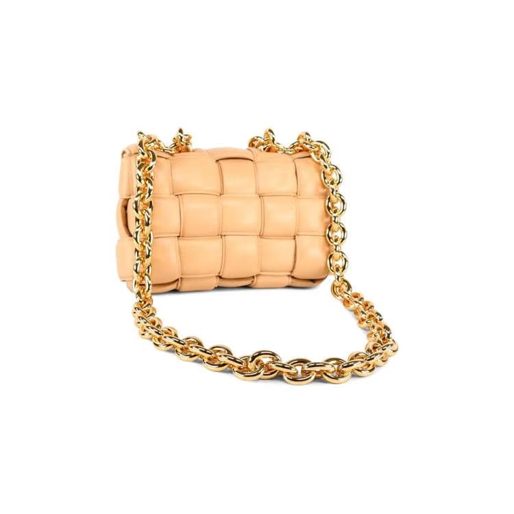 Bottega Veneta Chain Cassette Bag Almond/Gold