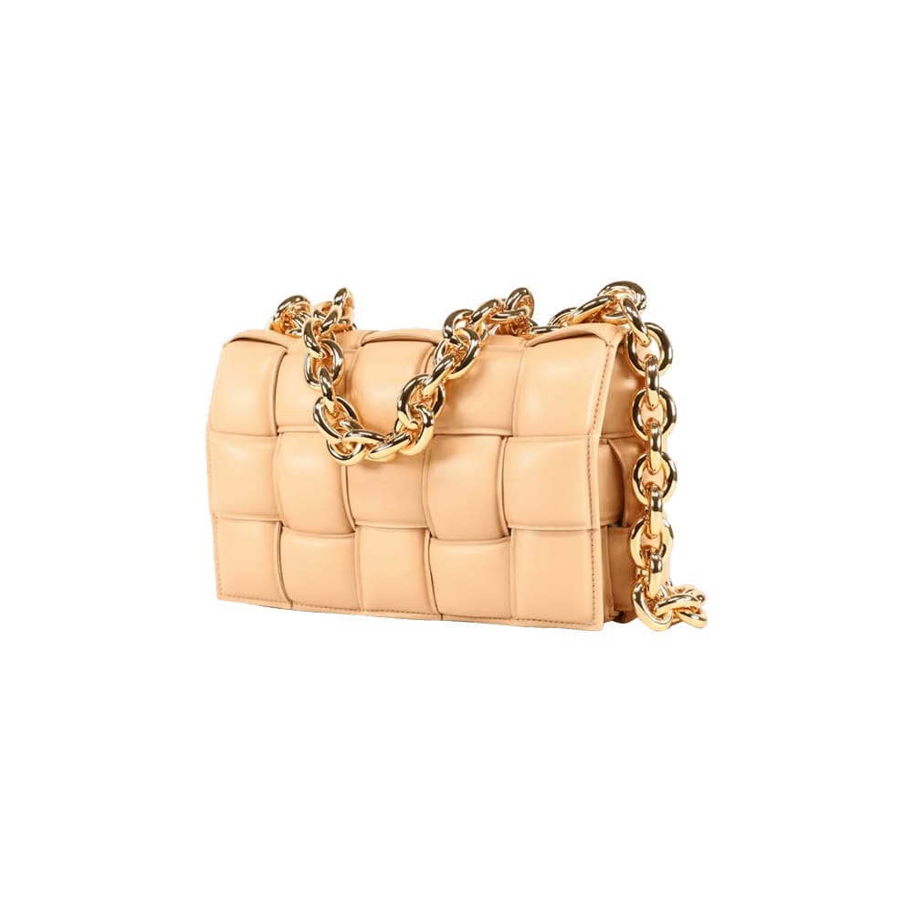 Bottega Veneta Chain Cassette Bag Almond/Gold