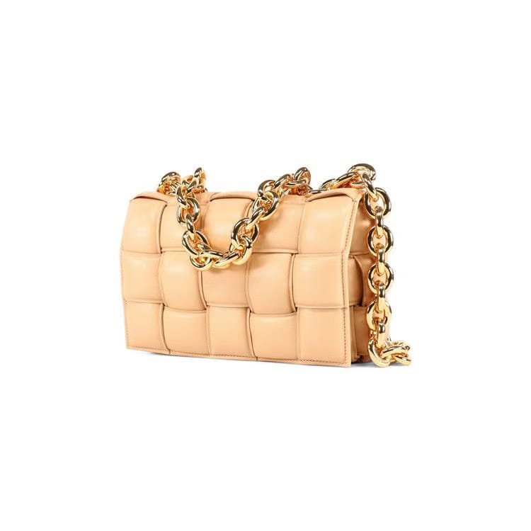 Bottega Veneta Chain Cassette Bag Almond/Gold