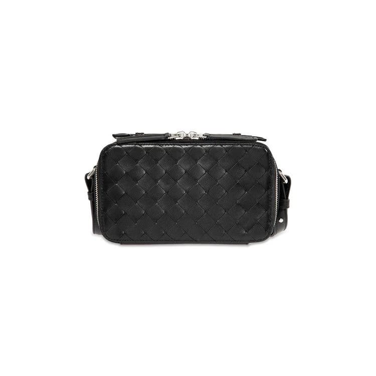 Bottega Veneta Intrecciato Crossbody Pouch Black/Silver