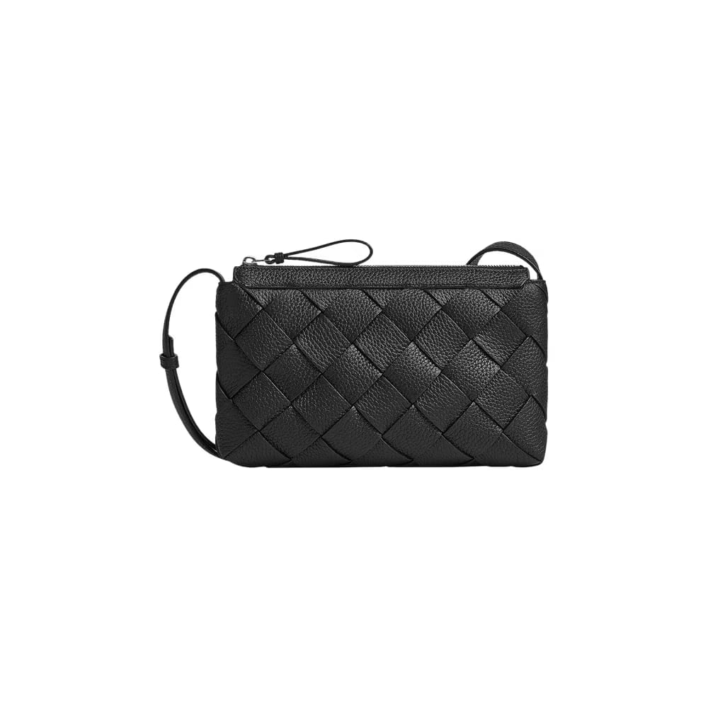 Bottega Veneta Diago Zipped Messenger Nocturnal/Silver