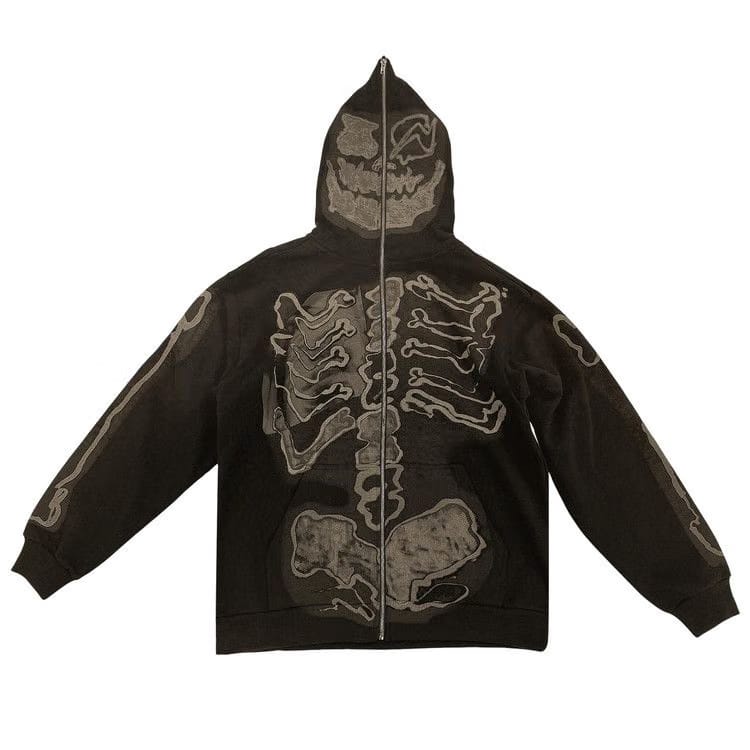 Cactus Jack By Travis Scott X Fragment Skeleton Graffiti Full Zip