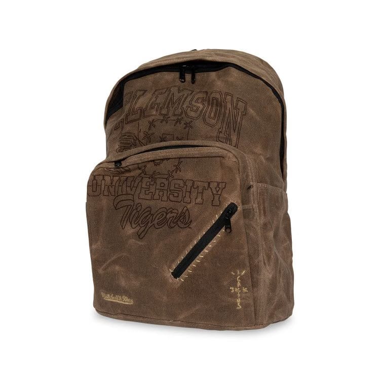 Cactus Jack by Travis Scott x Mitchell & Ness Clemson University Backpack Brown