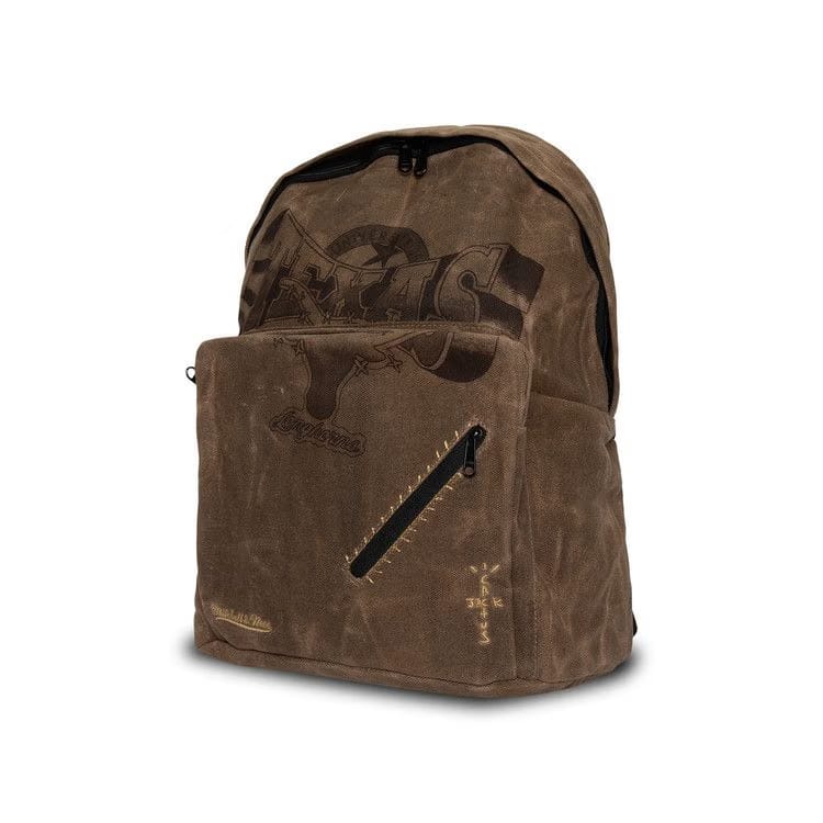 Cactus Jack by Travis Scott x Mitchell & Ness University Of Texas Backpack Brown
