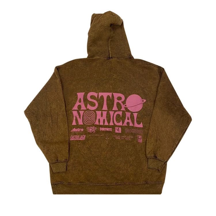 Cactus Jack by Travis Scott World Event Hoodie Brown