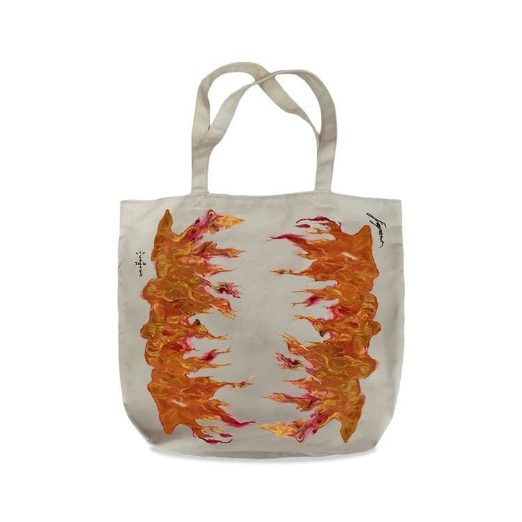 Cactus Jack by Travis Scott For Fragment Flames Tote White