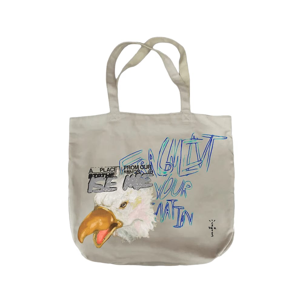 Cactus Jack by Travis Scott For Fragment Flames Tote White