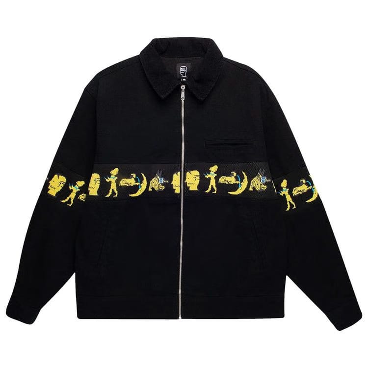 Brain Dead Egyptian Canvas Jacket Washed Black