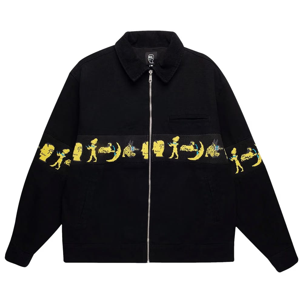 Brain Dead Egyptian Canvas Jacket Washed Black