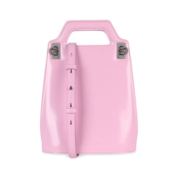 Ferragamo Micro Wanda Patent Leather Shoulder Bag Pink