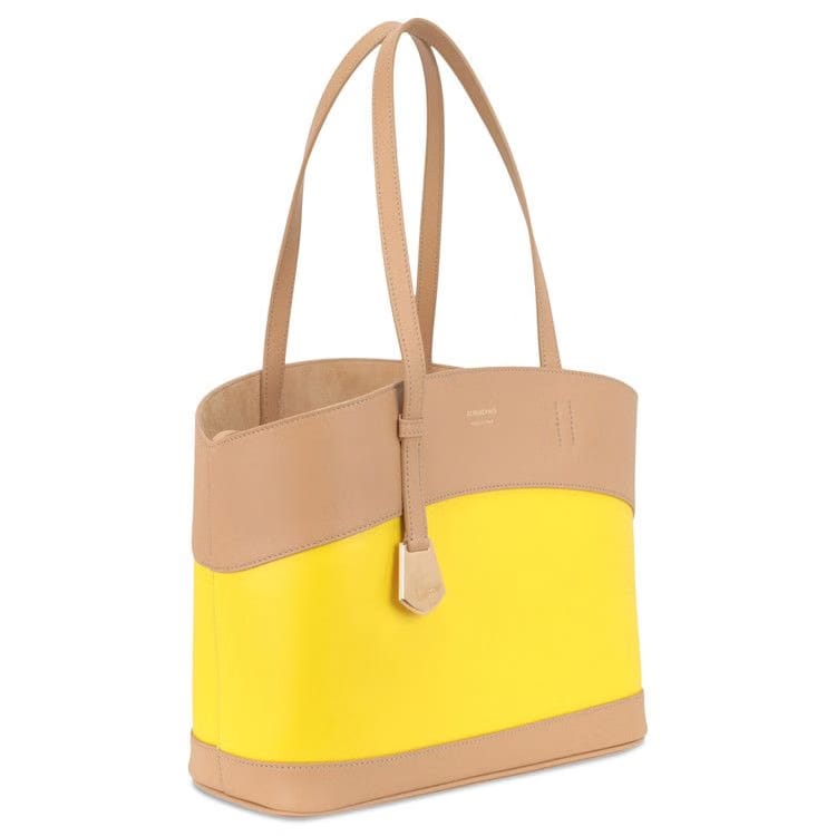Ferragamo Charming Meduim Leather Tote Bag Medium Brown