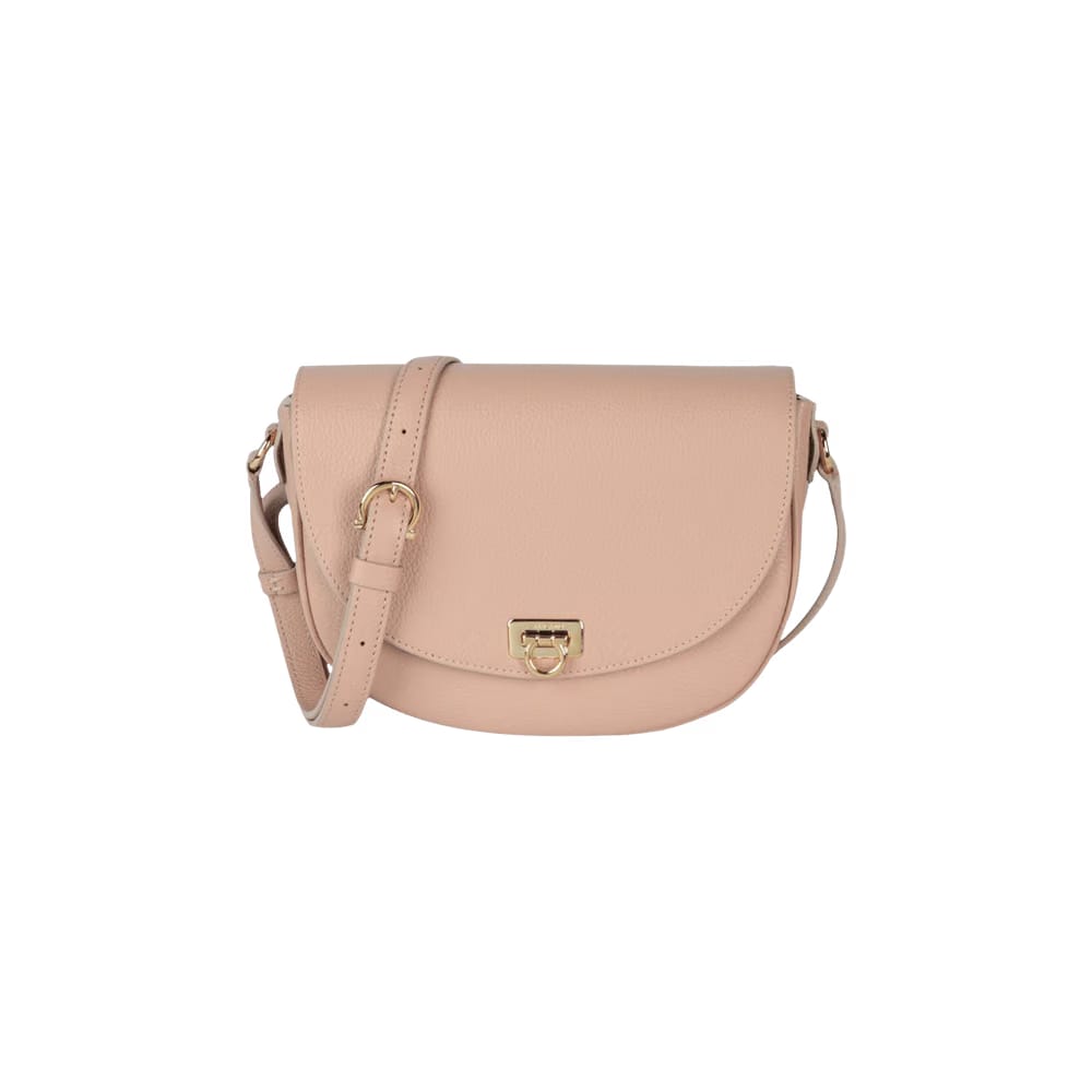 Ferragamo Gancini Buckle Crossbody Bag Pink
