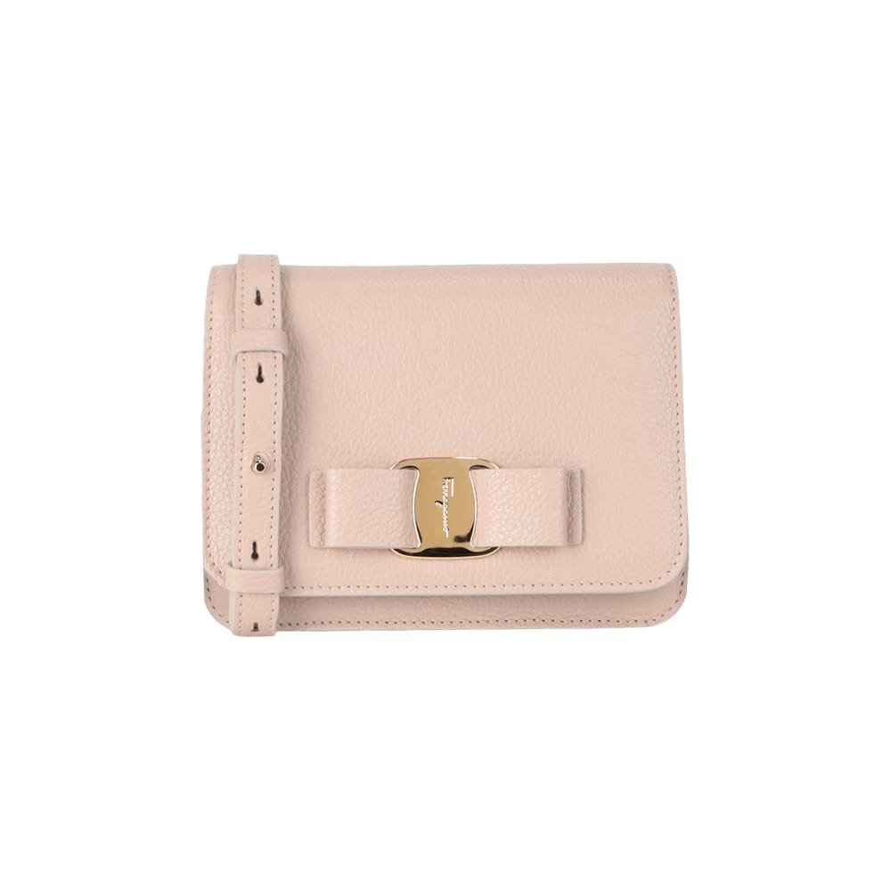 Ferragamo Vara Bow Crossbody Bag Pink
